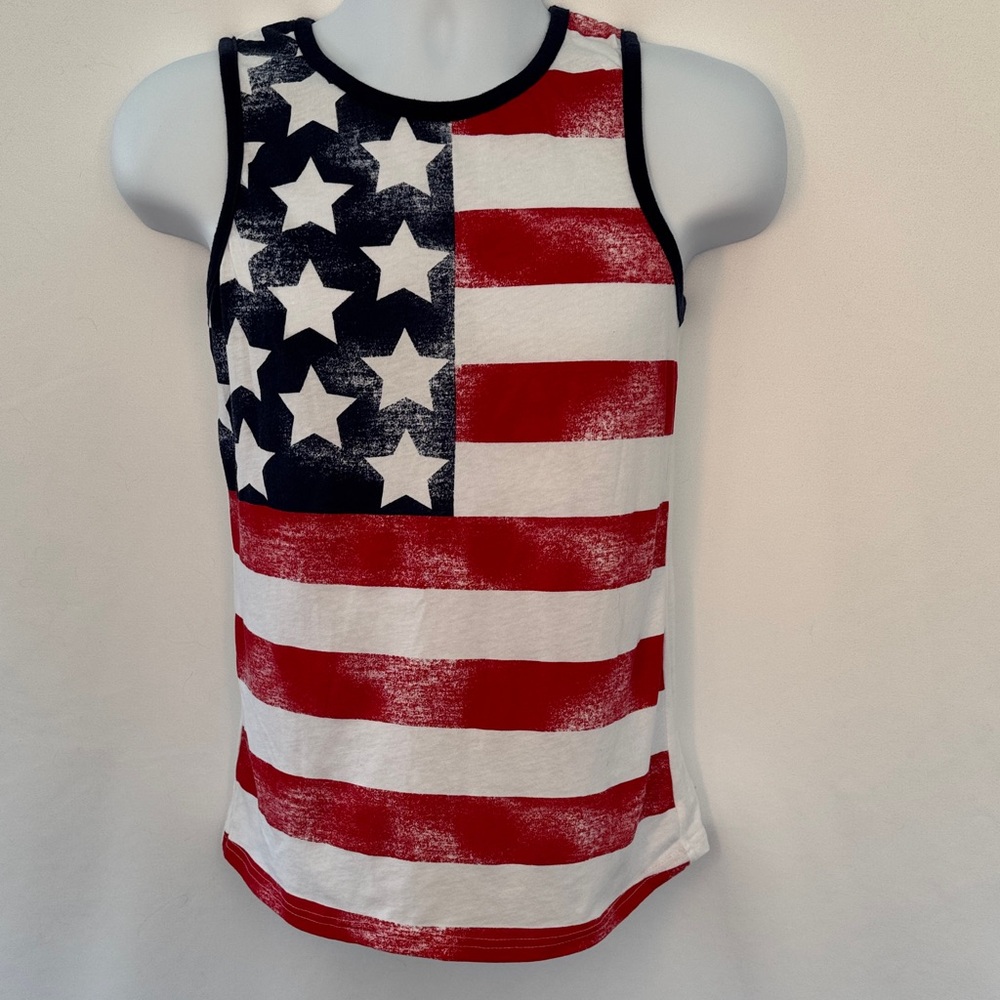 ❤️3/$30 City Streets American Flag Tank Top